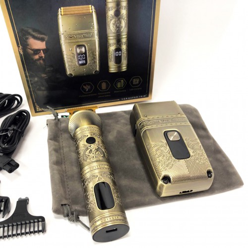 Провідний професійний набір машинка для стрижки та шейвер VGR V-649, Чоловічий акумуляторний тример