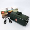 Портативна колонка TG333 2x5W з підсвічуванням RGB, акумуляторна колонка для музики. Колір: зелений