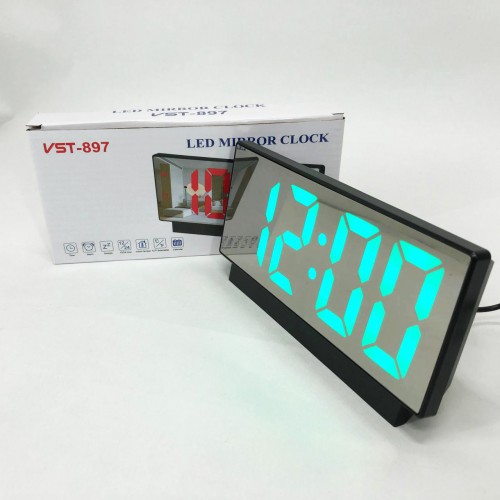Електронні настільні LED годинники від USB VST-897-4 з будильником та термометром
