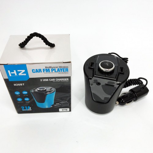 Автомобільний FM-трансмітер модулятор HZ FM MOD H26+BT (BX6) живлення від прикурювача з Bluetooth