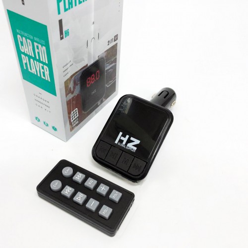 Автомобільний FM трансмітер Bluetooth HZ H6-12-24V модулятор із microSD, USB, Hands Free + Пульт