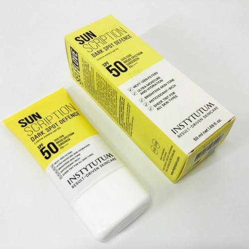 Сонцезахисний крем із освітлювальним ефектом Instytutum Sunscription Dark Spot Defence SPF 50, 50 мл