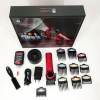 Професійна машинка для стрижки волосся VGR V-001 RED з дисплеєм 9000 об та 10 насадками (1,5-24 мм)