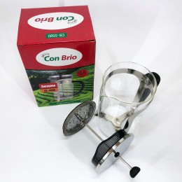 Френч-прес Con Brio CB-5580 0.8 л, Стильний скляний чайник для заварювання, Заварний скляний чайник