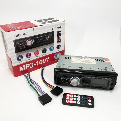 Автомагнітола MP3-1097 BT ISO зі знімною панеллю, Автомагнітола магнітола в авто з Usb сенсорна