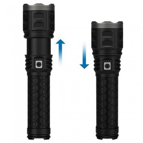Ручний ліхтар Police AK138 WHITE LASER LED PM60-TG із зарядкою USB, що працює від 4х18650 акумуляторів