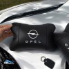 Набір автомобільних подушок 2шт для Opel, натуральна шкіра, стильні чорні підголівники Опель для авто