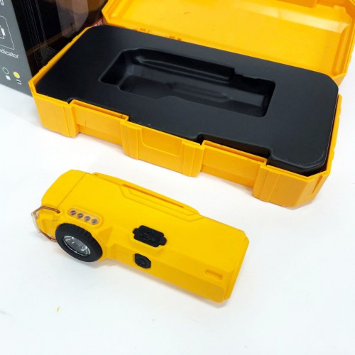 Ліхтарик-запальничка армійська MULTIFUNCTIONAL D51-COB електроімпульсна акумуляторна. Колір: жовтий