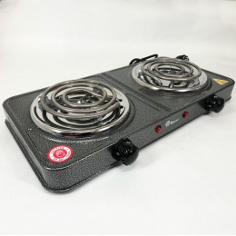 Електроплита настільна Domotec MS-5802, плита двокомфоркова електроплита побутова електрична