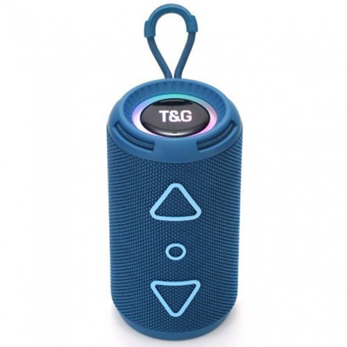 Bluetooth колонка портативна TG656 FM-радіо, потужна переносна акустична колонка. Колір: синій