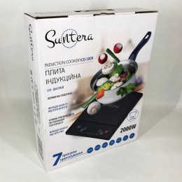 Електроплитка Suntera ICD-1009 2000 Вт, індукційна плита міні, інфрачервона плита, сенсорні електроплити