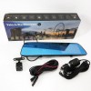 Автомобільний відеореєстратор-дзеркало L-9003 4,3" TOUCH SCREEN 2 камери 1080P Full HD