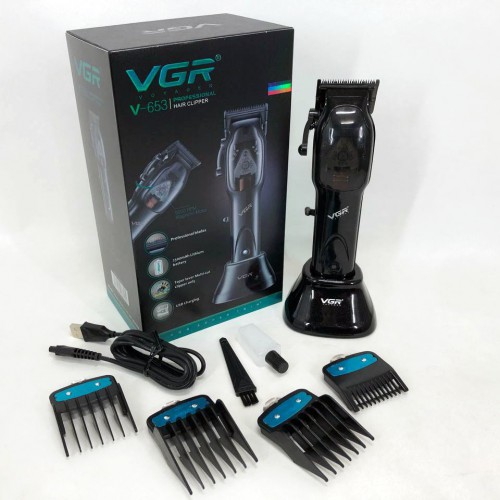 Машинка для стрижки волосся VGR Hair Clipper V-653 Voyager, бездротова електробритва, для дому