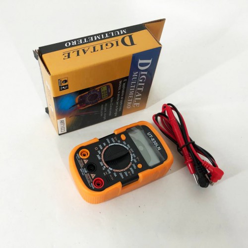 Мультиметр DT-830 LN з підсвічуванням та звуком ABaTap до 750 В Помаранчевий, тестер для вимірювання напруги