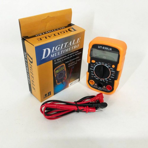 Мультиметр DT-830 LN з підсвічуванням та звуком ABaTap до 750 В Помаранчевий, тестер для вимірювання напруги