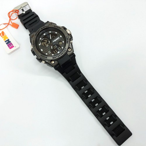 Годинник наручний чоловічий SKMEI 2031BK BLACK, чоловічий тактичний годинник, протиударний годинник. Колір: чорний