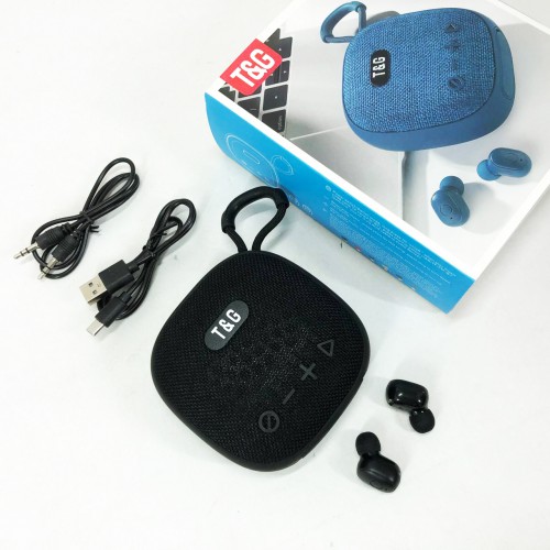 Колонка-Bluetooth із навушниками TG813. Колір: чорний
