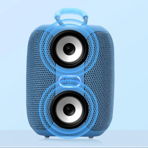 Портативна Bluetooth колонка TG658 8W з RGB підсвічуванням, акумуляторна переносна колонка. Колір: синій
