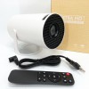 LED Проектор для дому портативний Смарт з WiFi, Bluetooth, Android 11, білий, 1280х720р