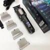 Акумуляторна машинка для стрижки VGR V-900 з дисплеєм бездротова для стрижки волосся. Колір: чорний