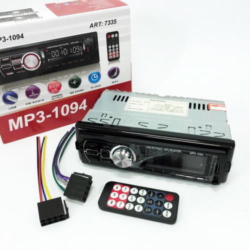 Автомагнітола зі знімною панеллю MP3 1094 з Bluetooth та пультом / Магнітола в машину / Автомобільна