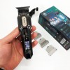 Акумуляторна машинка для стрижки VGR V-900 з дисплеєм бездротова для стрижки волосся. Колір: чорний