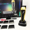 Машинка для стрижки VGR V-015 акумуляторна бездротова професійна 6 насадок