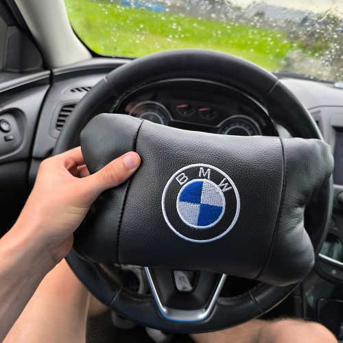 Ортопедична авто подушка BMW з натуральної шкіри – для комфорту в машині
