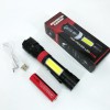 Ліхтар ручний акумуляторний PL-826-P70-COB(white+red), Портативний точковий ліхтар, Похідний ліхтарик