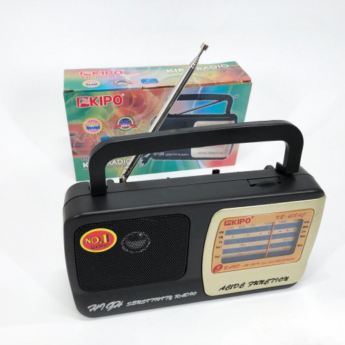 Радіоприймач KIPO KB-408 AC потужний радіо FM c usb живлення від батареї R20 або від мережі