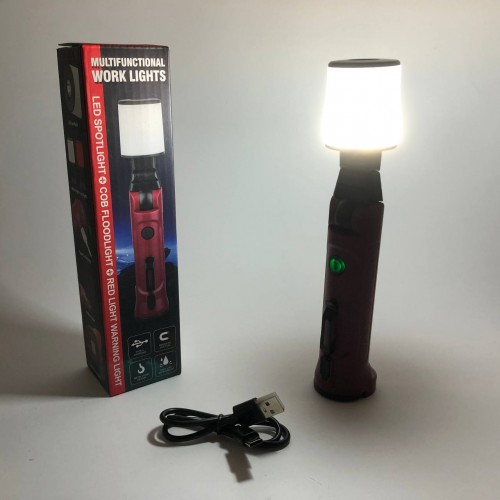 Ліхтар акумуляторний WORKLIGHT-072-XPE 10W 350Lm з гаком та магнітом, Багатофункціональний LED ліхтар