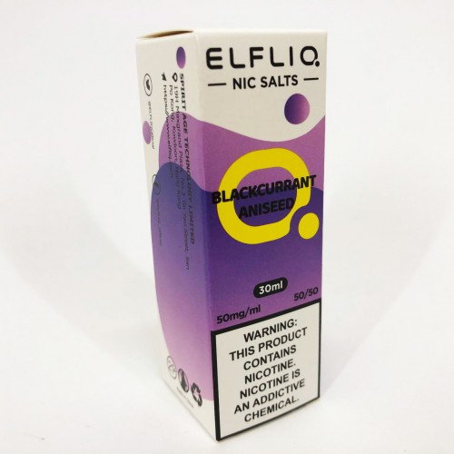 Рідина ELFLIQ 30мл 5%. Чорна Смородина Аніс (Blackcurrant Aniseed)