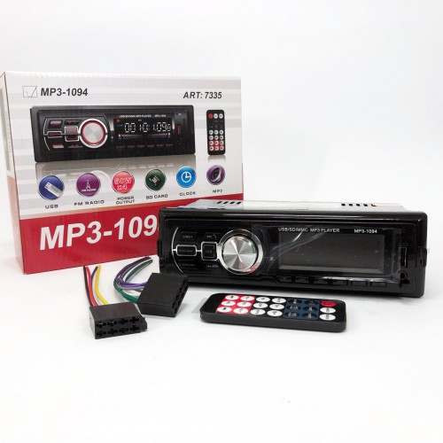Автомагнітола зі знімною панеллю MP3 1094 з Bluetooth та пультом / Магнітола в машину / Автомобільна