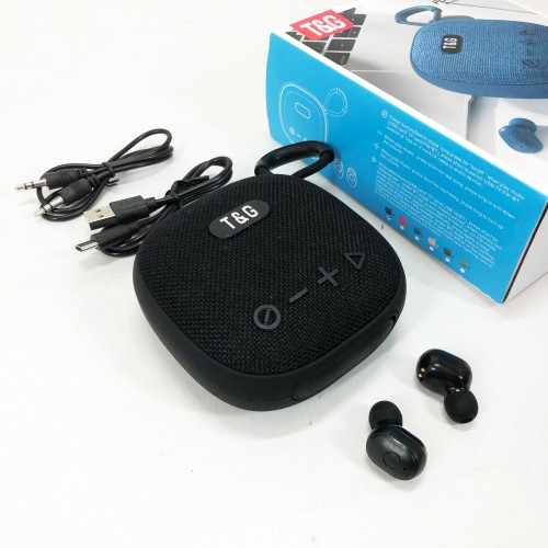 Колонка-Bluetooth із навушниками TG813. Колір: чорний