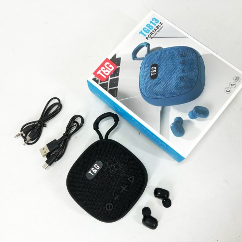 Колонка-Bluetooth із навушниками TG813. Колір: чорний