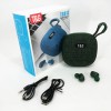 Колонка-Bluetooth із навушниками TG813. Колір: зелений
