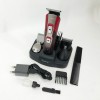 Машинка для стрижки 10в1 GEMEI GM-592, машина для окантування, підстригальна машинка. Колір: червоний