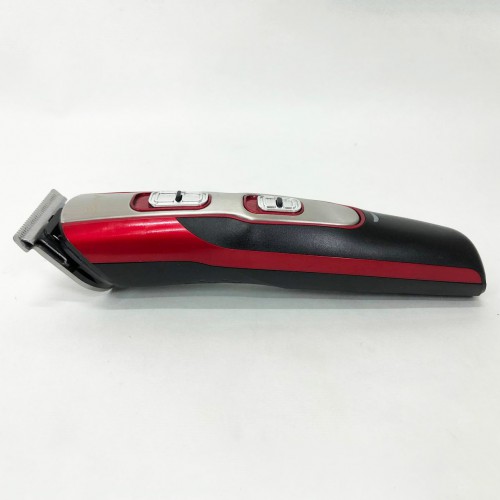 Машинка для стрижки 10в1 GEMEI GM-592, машина для окантування, підстригальна машинка. Колір: червоний