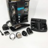 Машинка для стрижки 5в1 Geemy GM-853 стайлер, бритва, триммер на акумуляторі нержавіюча сталь 6 насадок
