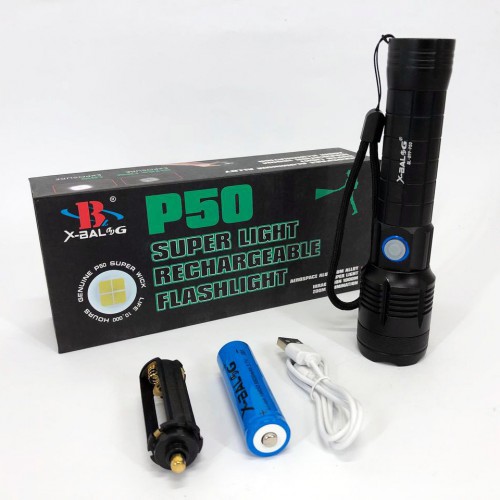 Ліхтарик ручний Bailong X-Balog BL-B99-P50, ліхтар ручний тактичний, водонепроникний ліхтар