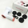 Масажер антицелюлітний для тіла рук та ніг 4 насадки 6 швидкостей Deep Rolling Massager. Колір: білий