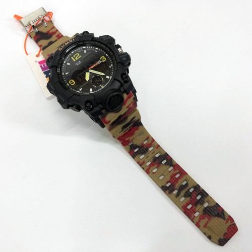 Годинник наручний чоловічий SKMEI 1155BAG RED CAMO, брендовий чоловічий годинник. Колір: червоний камуфляж