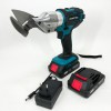 Ножиці акумуляторні по металу в кейсі Krafftec DJS130R, 2 акб 36V/5AP