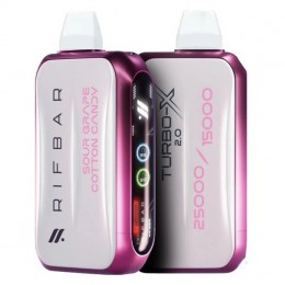 Rif Bar TURBO-X 25000. Кислий виноград Солодка вата (Sour Grape Cotton Candy)