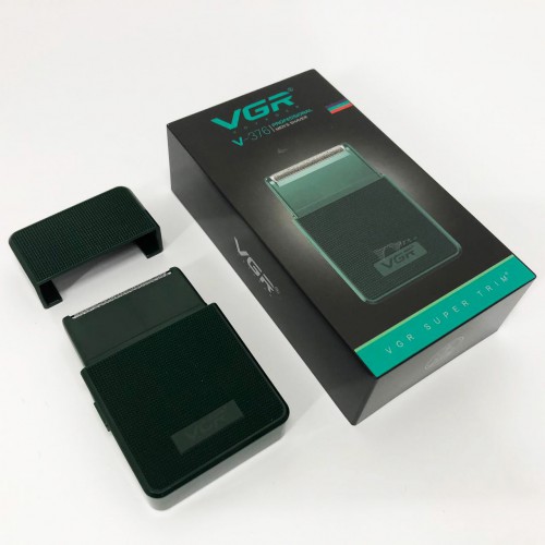 Електробритва VGR V-376 GREEN шейвер, Професійний шейвер-електробритва, Портативна бритва