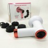 Масажер антицелюлітний для тіла рук та ніг 4 насадки 6 швидкостей Deep Rolling Massager. Колір: білий