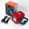 Портативна Bluetooth колонка TG339 5W з RGB підсвічуванням, Гучна блютуз колонка. Колір: червоний