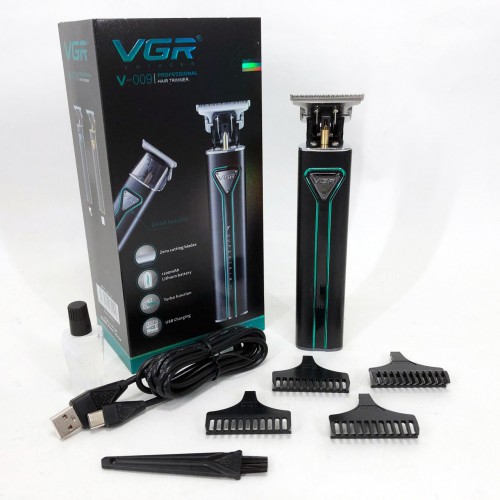 Професійна акумуляторна машинка для стрижки волосся VGR V-009 тример для бороди та вусів