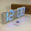 Годинник настільний LY-1089 з білим підсвічуванням LED синій, Годинник настільний професійний електронний