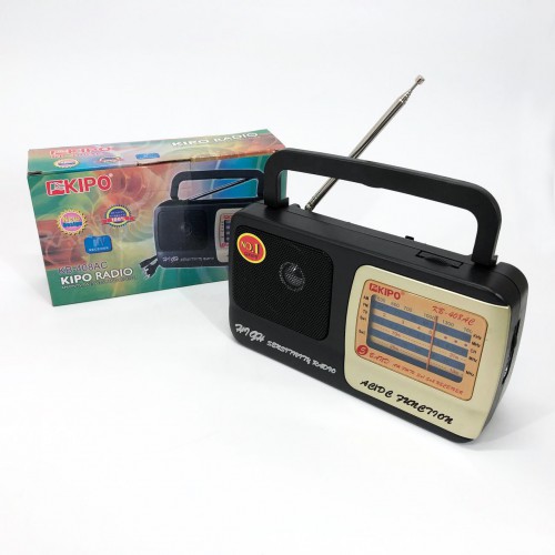 Радіоприймач KIPO KB-408 AC потужний радіо FM c usb живлення від батареї R20 або від мережі